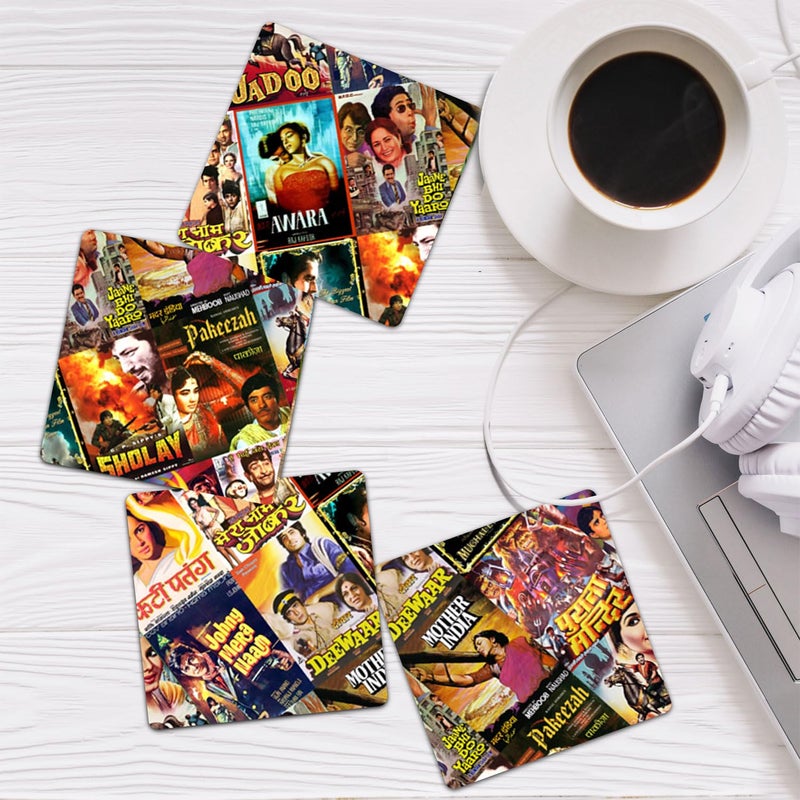exciting Lives Bollywood Coasters: Classic Desi Indian Hindi Movies Coasters - Image 1